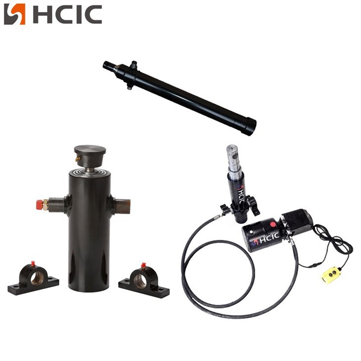 7-12ton Double Acting Trailer Hydraulic Hoist Cylinder