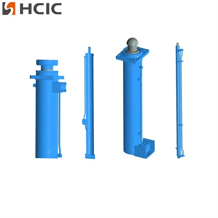 Wholesale Custom Made 100 Ton 5 Stage Telescopic Hydraulic Cylinder